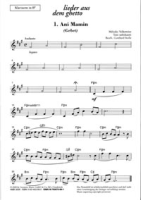 Stolle, Gotthard - Lieder aus dem Ghetto (Klarinettenstimme in Bb)